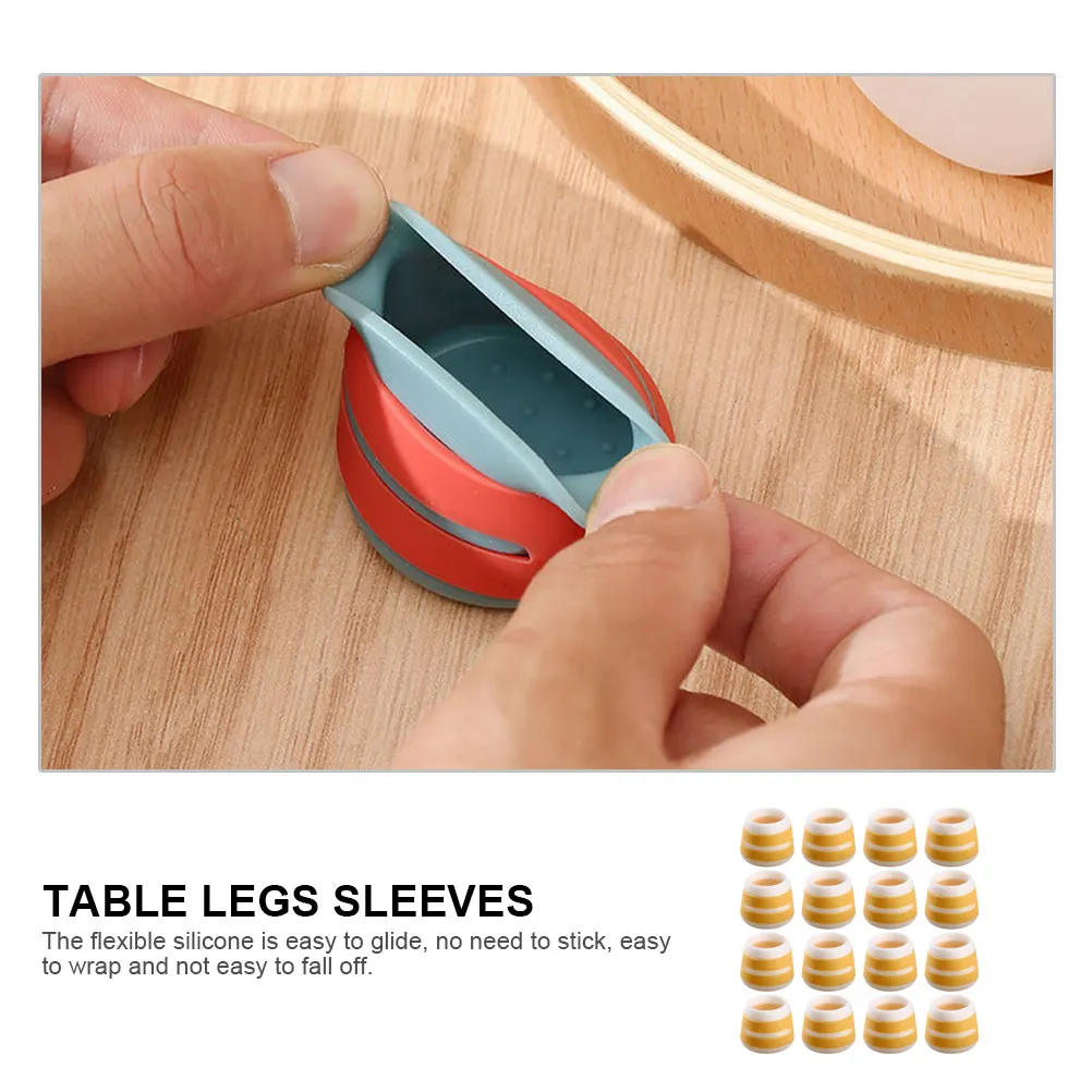 

12 Pcs Silicone Feet Leg Caps for Chairs Table Pads Furniture Covers Protective Case Silica Gel Protectors