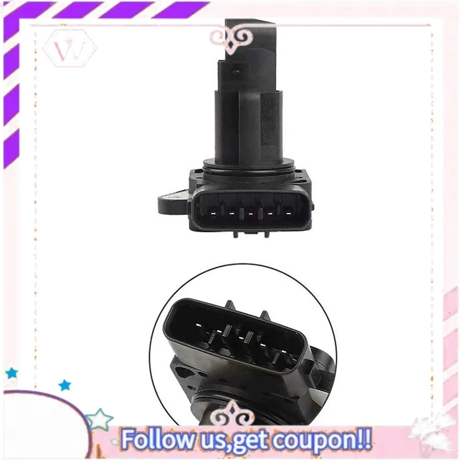 Датчик массового расхода воздуха A76T-MAF для Toyota Corolla Yaris/Vitz RAV 4, Land Cruiser Hilux Avensis Auris 22204-0L010