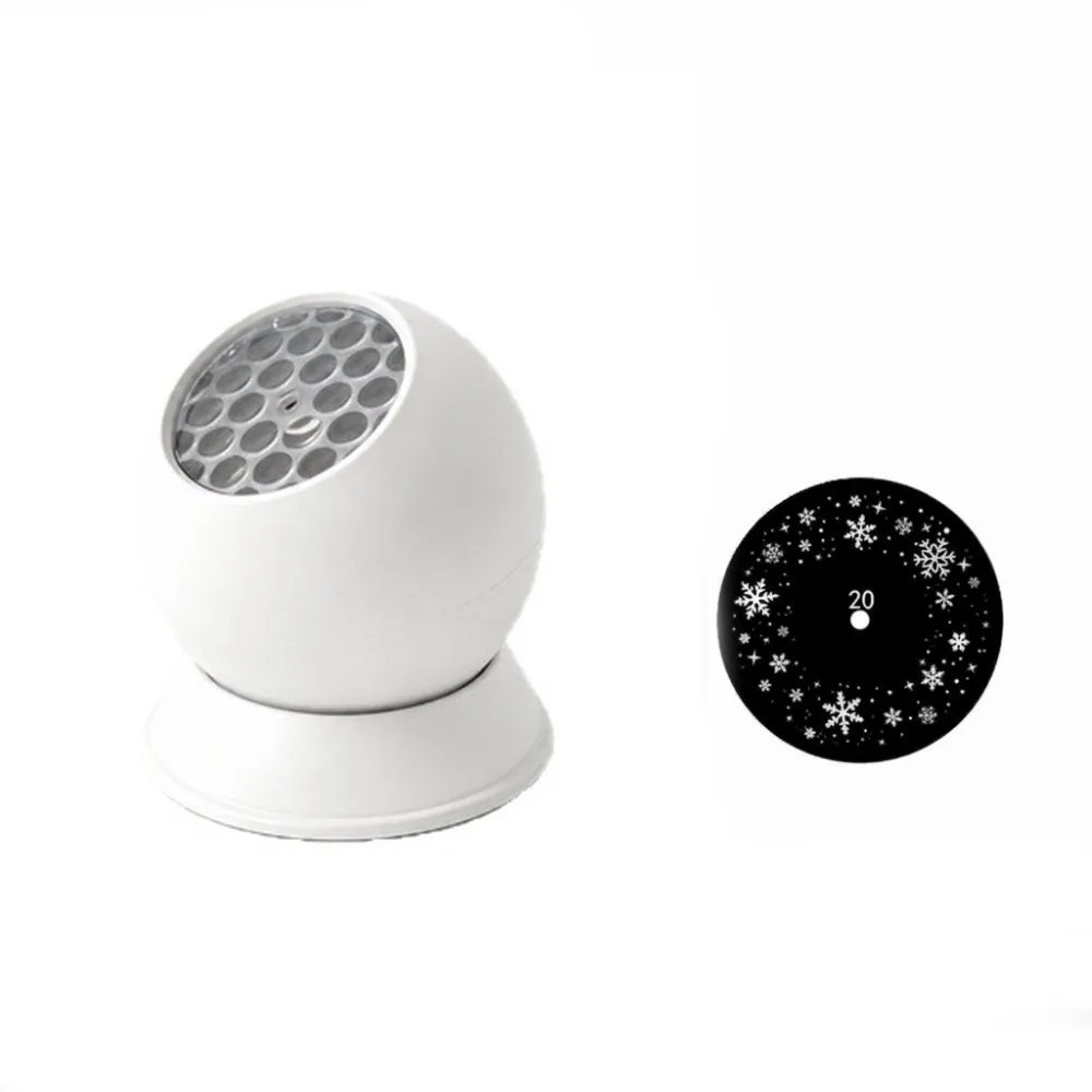 Rotating Dynamic Projector Light Ocean Snowflakes Ocean Wave Projection Light Multi-Angle USB Powered Night Light Living Room