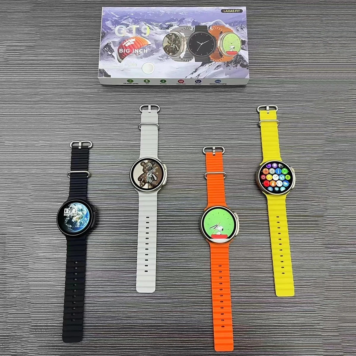 2024 Round Smart Watch Ultra 9 Bluetooth Phone Call SmartWatch Wireless Charger Color Screen Sport Smart Bracelet PK Z78ultra