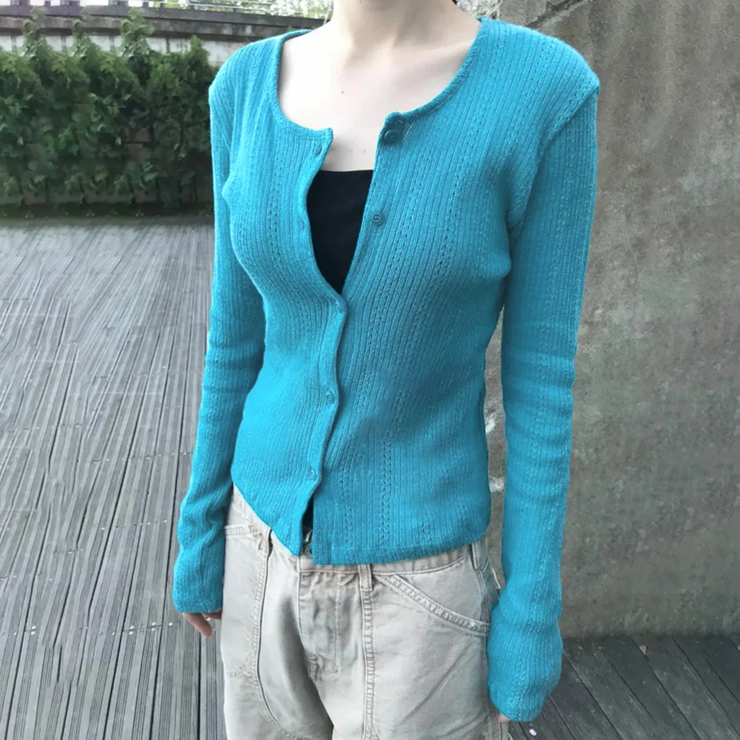 Crop Cardigan Vintage - SUCHCUTE Her Şeyle Uyumlu Uzun Kollu