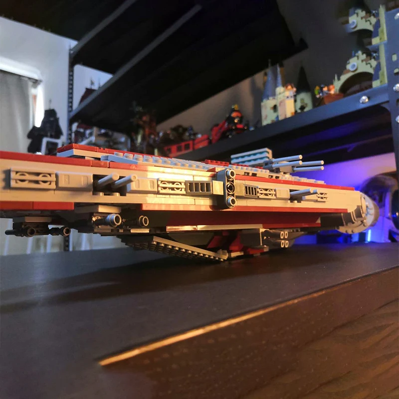 1883pcs MOC Arquitens Class Light Cruiser Star Battle Model Building Blocks Construction DIY Toy Creative Festival Gifts Idea view 4