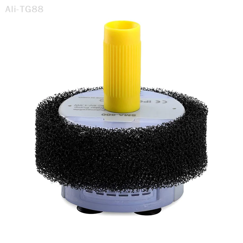 4 Stück runde Schaumstoff-Wasserfilter für Haustierbrunnen, Katzen-Trinkwasser-Schwammfilter, Ersatz für Katzen-Trinkbrunnen