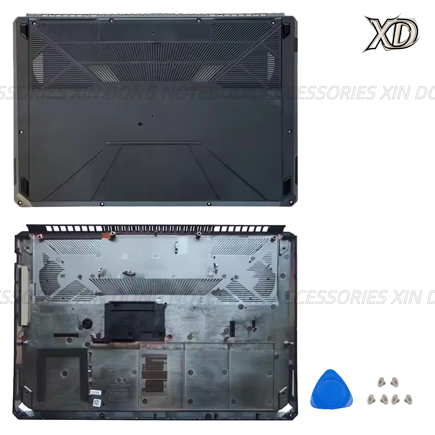 حافظة جديدة لأجهزة الكمبيوتر المحمول TUF Gaming FX504 FX504G FX504GD FX80 FX80G FX80GD غطاء خلفي LCD/الحافة الأمامية/المفصلات/مسند اليد/الغطاء السفلي