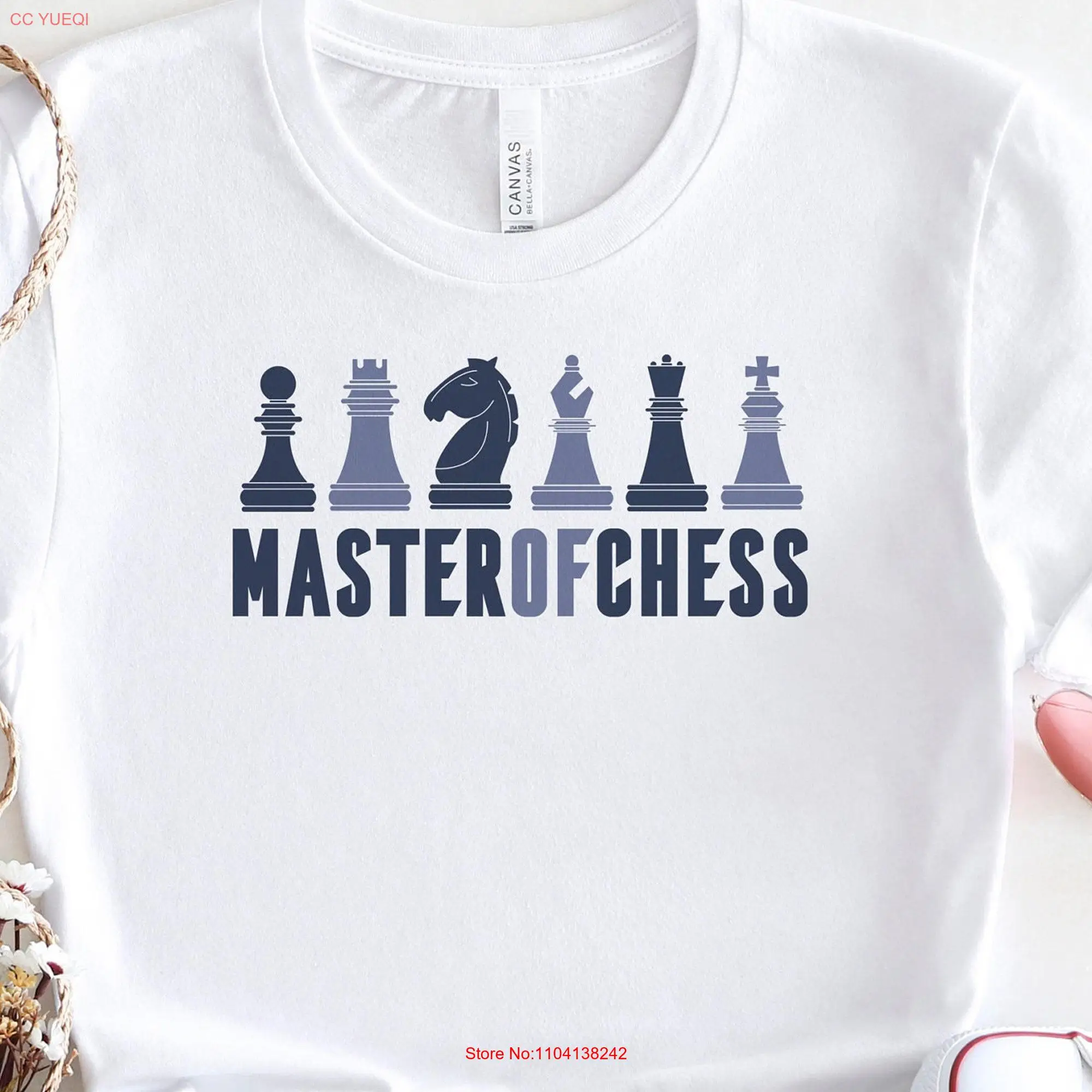 Master Of Chess T Shirt Funny Quirky Board Game for Lovers Enthusiasts Players long or short sleeves