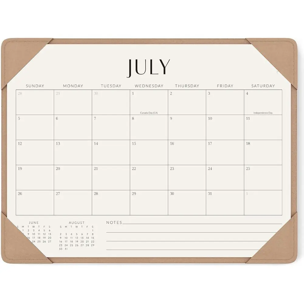 

Apricot Desk Calendar 2026-2027, 14x10.5 inches, Home, Office, and School Planner, Easy Daily Management