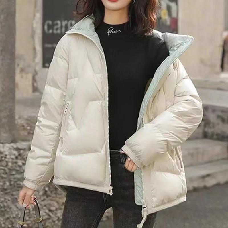 2023 nuove donne piumino cappotto invernale femminile dato a Philandering parka All Match Fashion Outwear soprabito corto