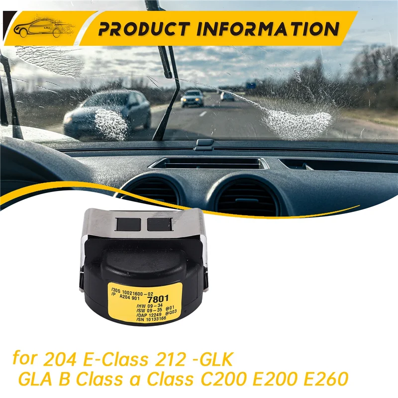 A2049014504 Sensore di luce tergicristallo per auto per Mercedes-Benz 204 Classe E 212 -GLK GLA Classe B Classe A C200 E200 E260