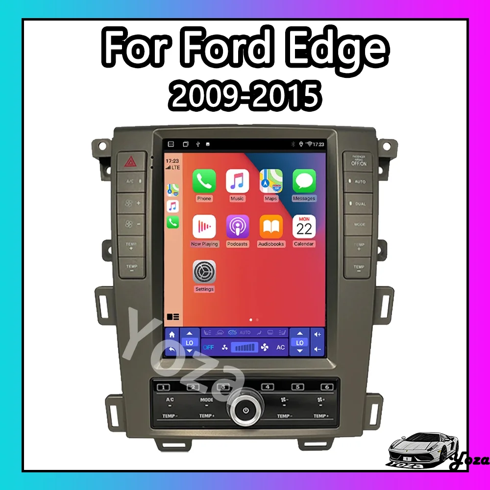 Yoza Carplay Car Radio For Ford Edge 2009-2015 Android Touch Screen Multimedia Player GPS Navigation Stereo 4G Wifi Gift Tools