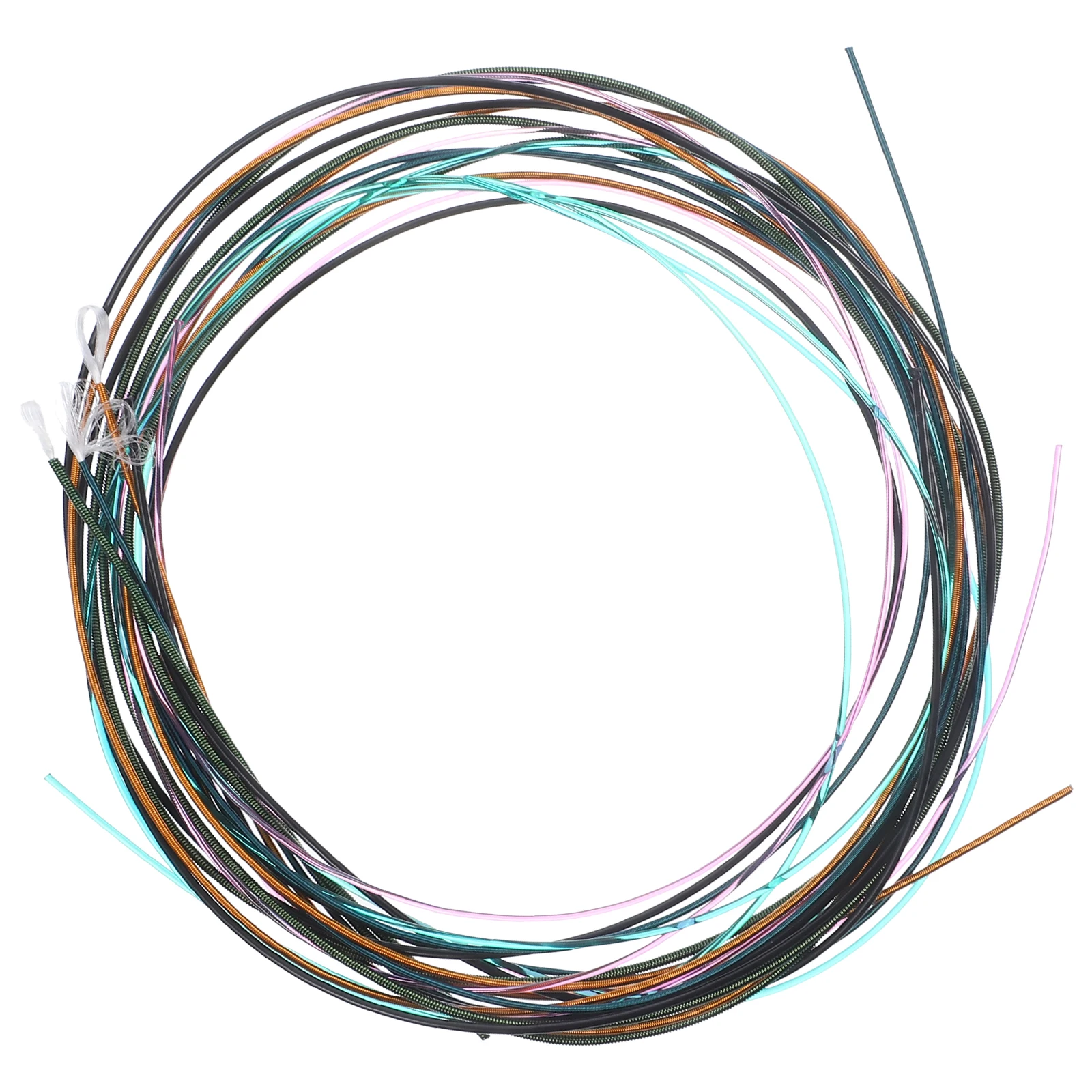 

6 Pcs Classical Colorful Strings Set Electric Guitar Metal Strings Replacement Accessories Musical Instrument Parts Guitar