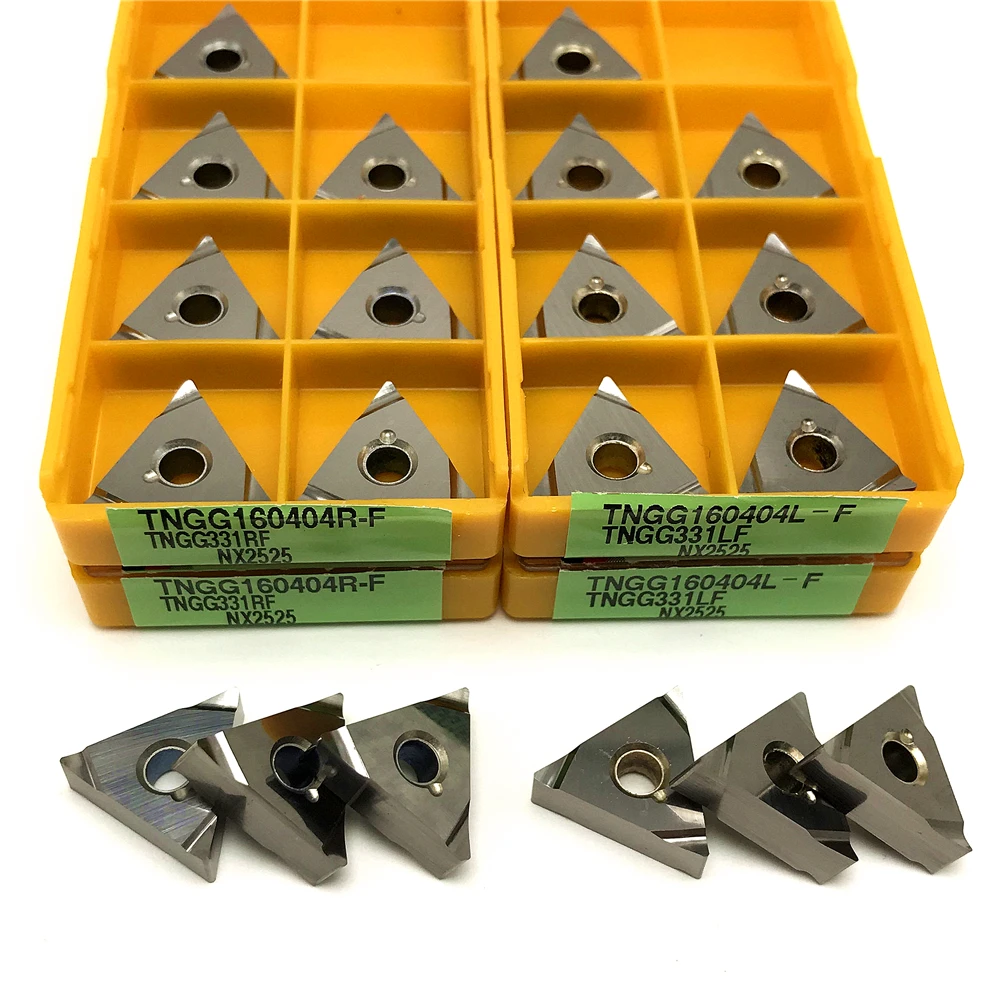 TNGG160404R TNGG160404L-F NX2525 Carbide Inserts External Turning tool Finishing Turning Inserts High quality CNC lathe tool