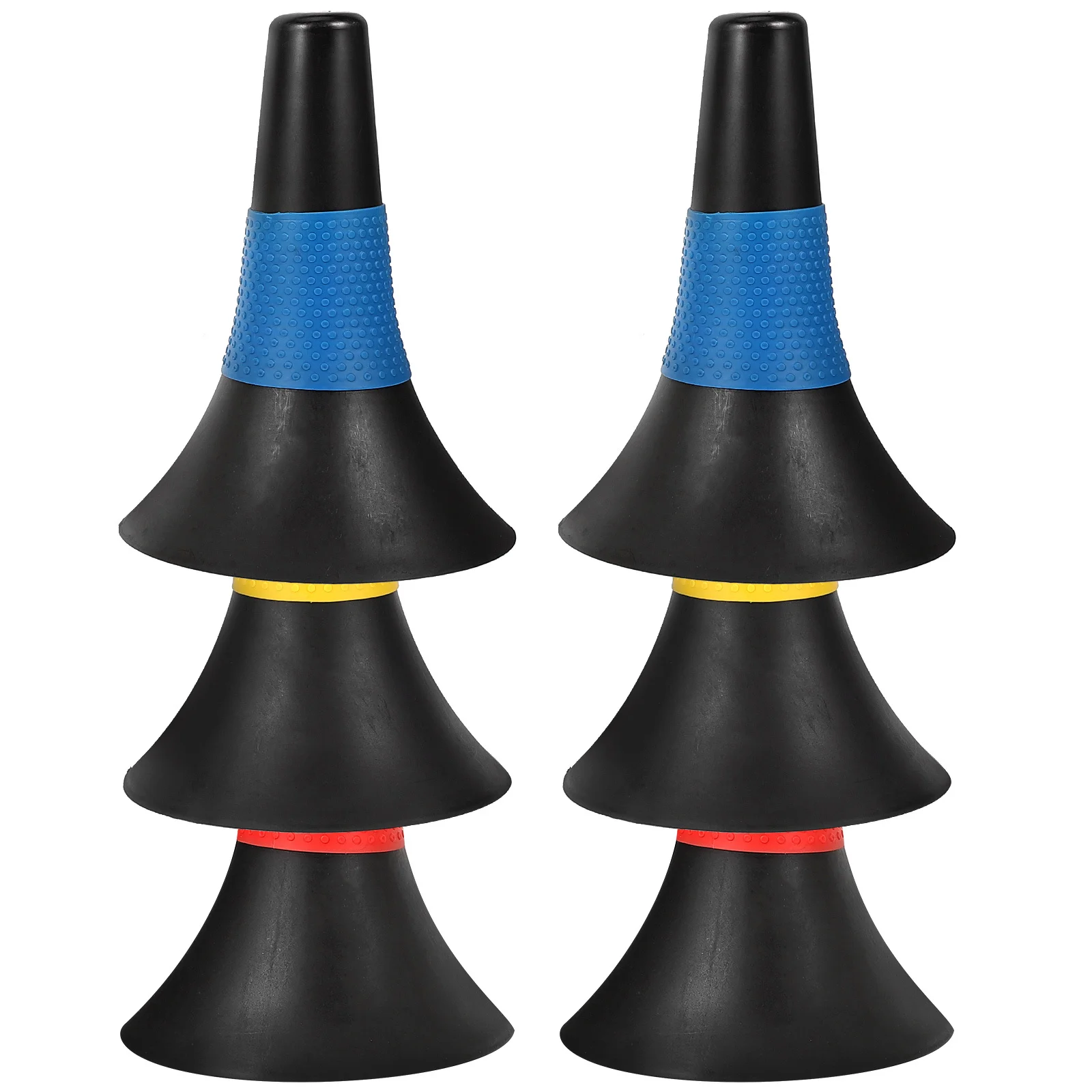 

6pcs Marker Bright Visibility Football Training Cones For Sports Drills Outdoor Practice Safety Cones Soccer Equipment
