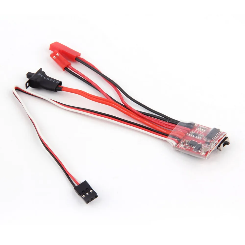 Mini 20A ESC Tốc Độ Động Cơ RC ESC 2KHz Tiến Ngược Bàn Chải Phanh RC 2S Cho Bộ Điều Khiển Thuyền Xe Ô Tô prototank Đầu Điều Chỉnh