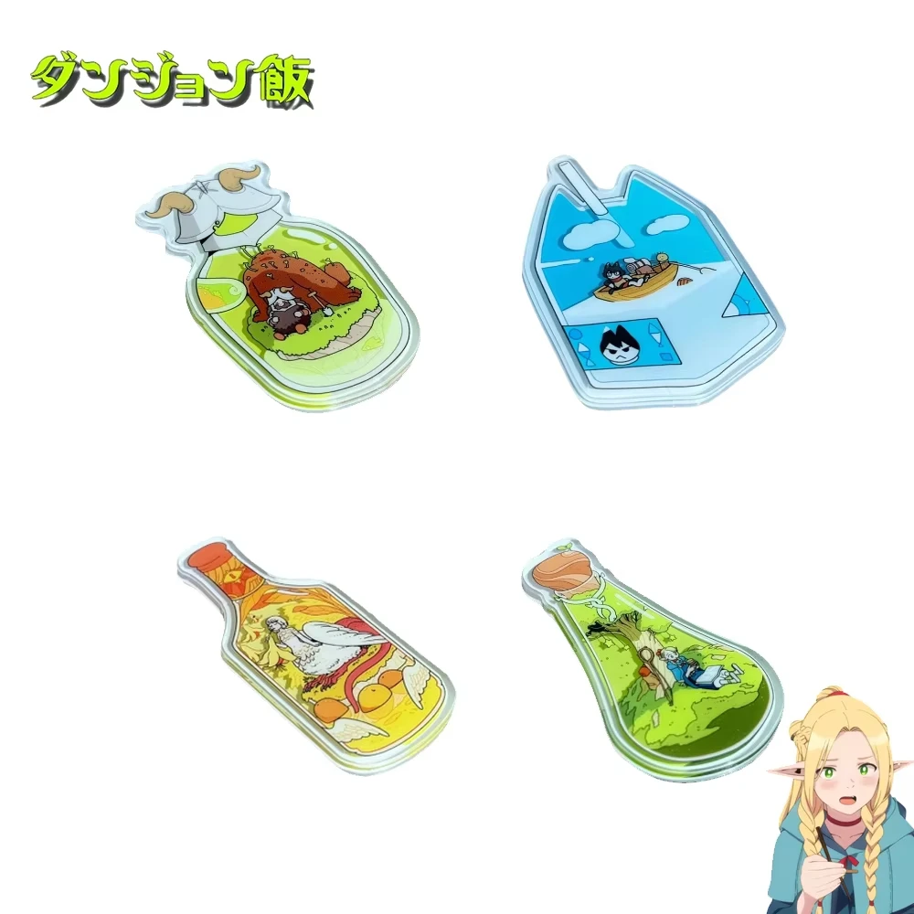 

Delicious in Dungeon Marcille Izutsumi Falin Anime Cosplay Fridge Magnet Acrylic Bottle Magnetic Decoration Stickers Accessories