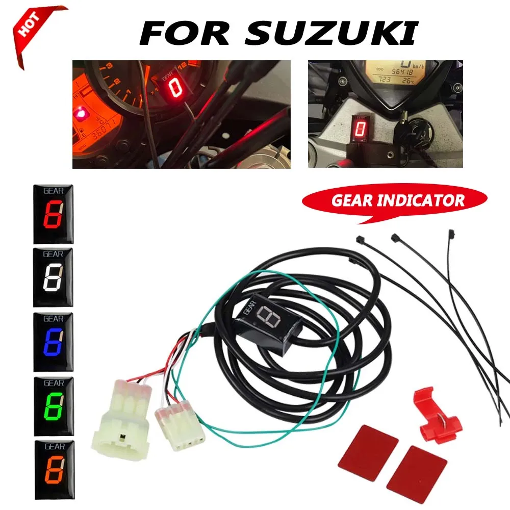 Gear Indicator For Suzuki GSF600 gsf1200 Bandit xf650 Freezing Vl800 Intruder Volusia GSX1300R Hayabusa Gsx750f  gsx600f GSXR600