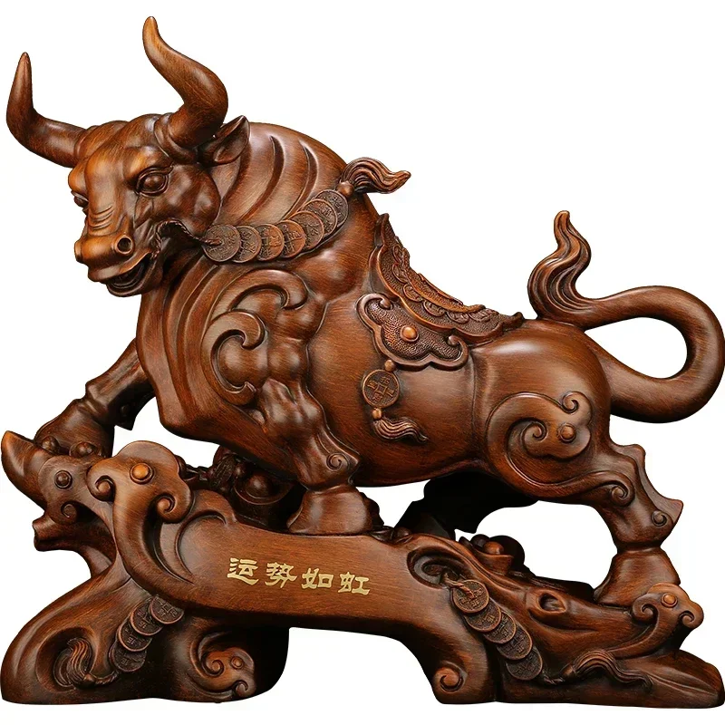 Wall Street Bull Decorative Statue Resin Sculpture Lucky Bull Ornament Domineering home living room bedroom decoration crafts