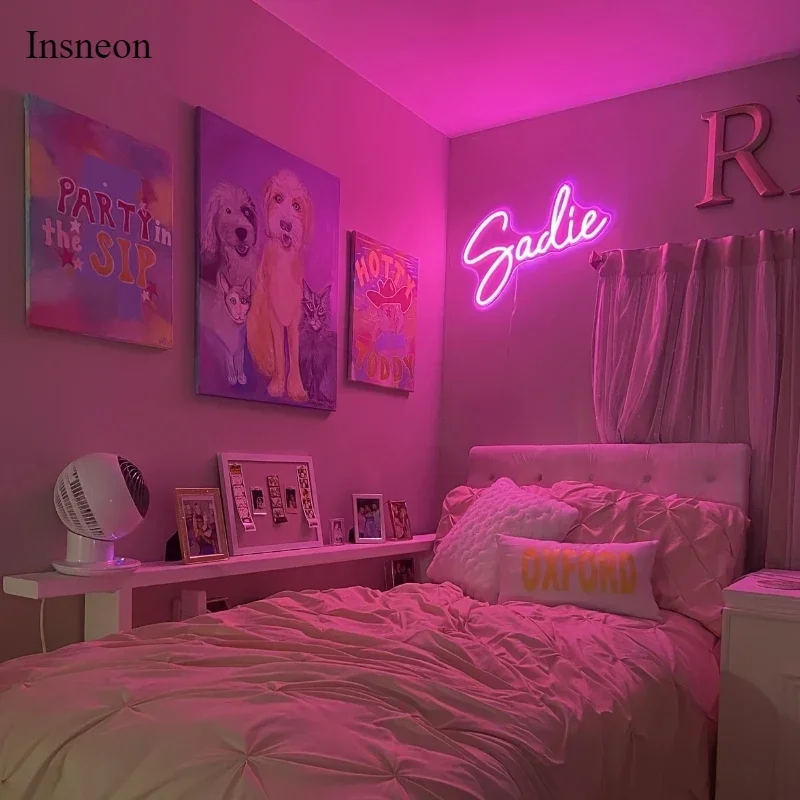 Aangepaste Led Naam Logo Cadeau voor Kinderen Aangepaste Naam Logo Bruiloft decor Muur Decor Neon Naam Logo Kamer sfeer Decor Gift