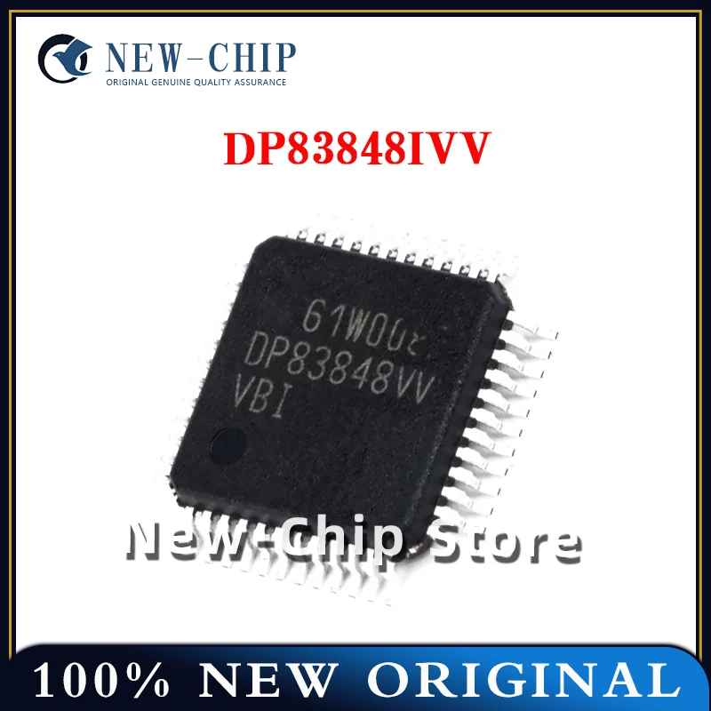 2PCS-50PCS/LOT  DP83848IVV  LQFP-48  Ethernet transceiver/interface IC chip   New Original DP83848