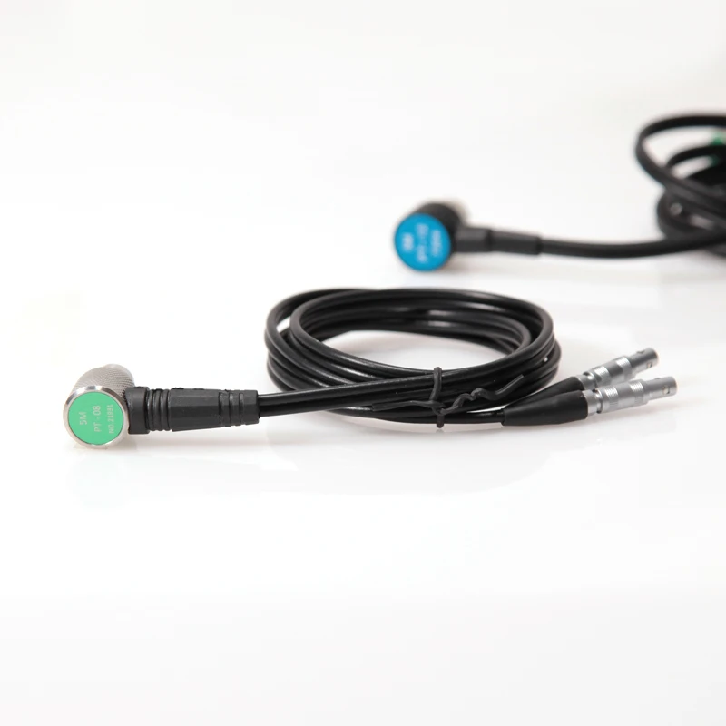 YUSHI PT12 Ultrasonic Sensor Probe Dual Elements Transducer 5MHz for NDT Testing Lemo00 Leads