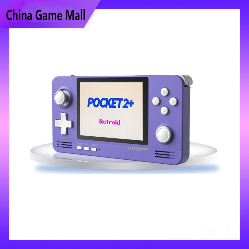 For Retroid Pocket 2 Plus Touch Screen Retro Video Game Console Android 9.0 Dual System HD Output 5G WiFi Handheld Gaming 3.5