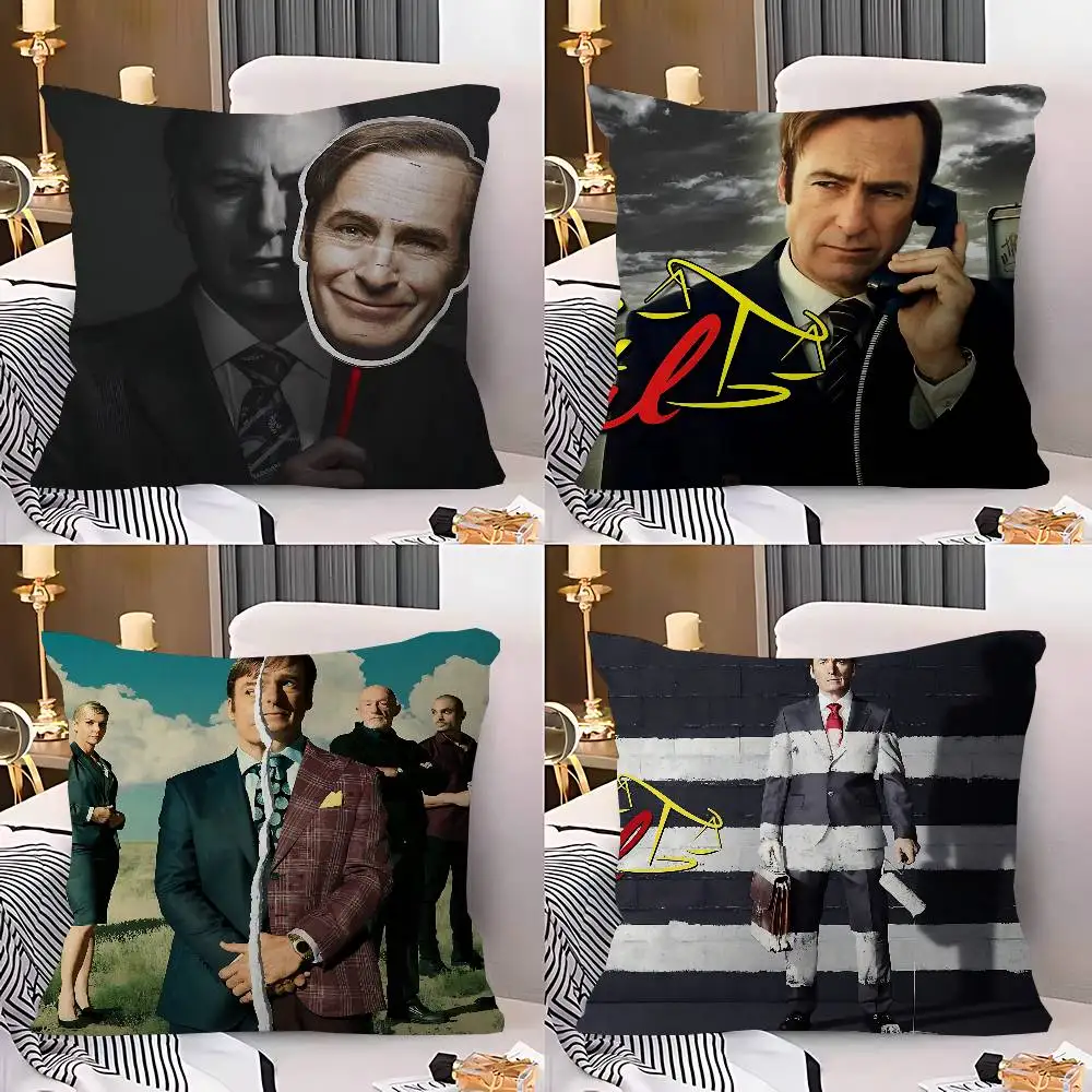 Classic Crime B-Better C-Call S-Saul Cushion Cover Polyester Sofa Cushions Decorative Throw Pillows Home Decoration Pillowcover
