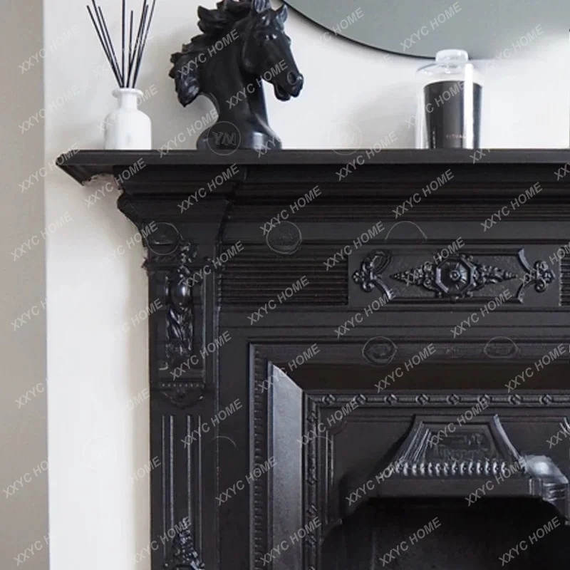 Palace Solid Wood Fireplac  Neoclassical Solid Wood Table Chinese-style carved storage table Storage table