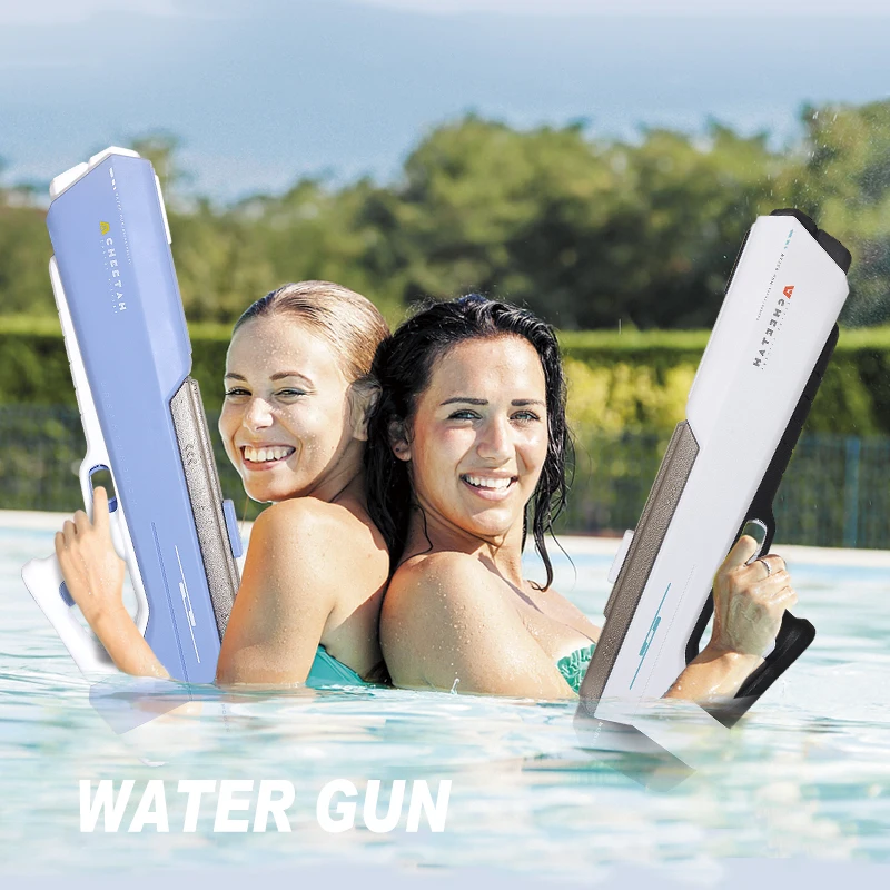 Mini Electric Automatic Water-Absorbing Water Gun with Modular Battery,Large-Capacity High-Pressure Water Spray Toy for Children