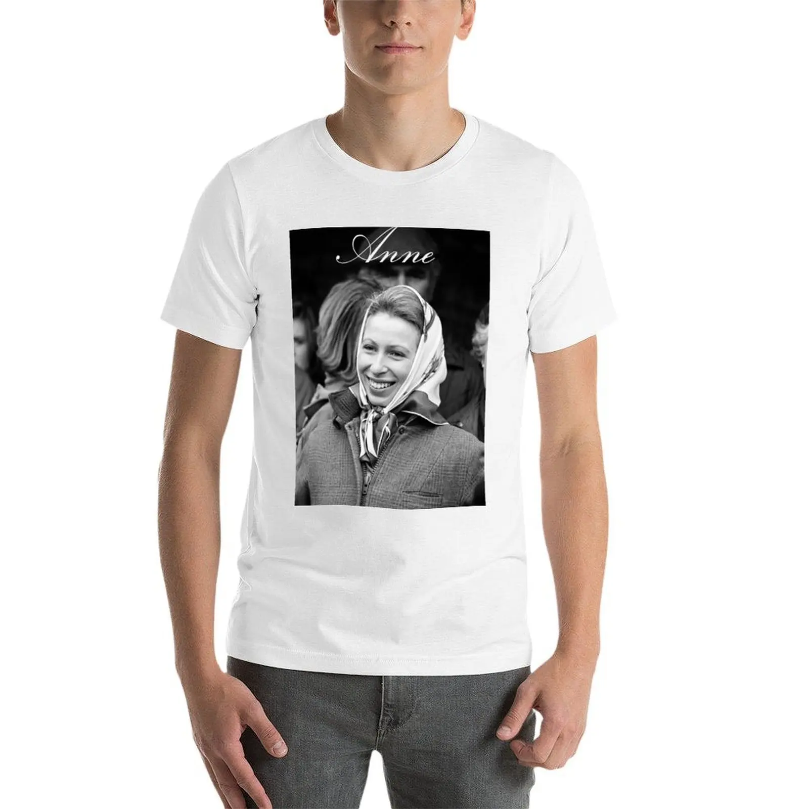 HRH Princess Anne 1976 T-Shirt t shirts for man cotton soft man t shirts graphic t shirts for man