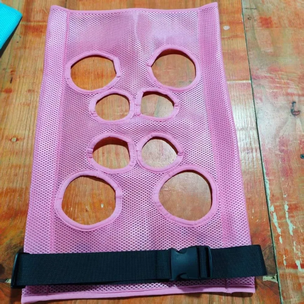 Breathable Pet Grooming Hammock Sling Cloth Multi-hole Quick Dry Hammock Table Replace Mesh Cloth Adjustable Strap