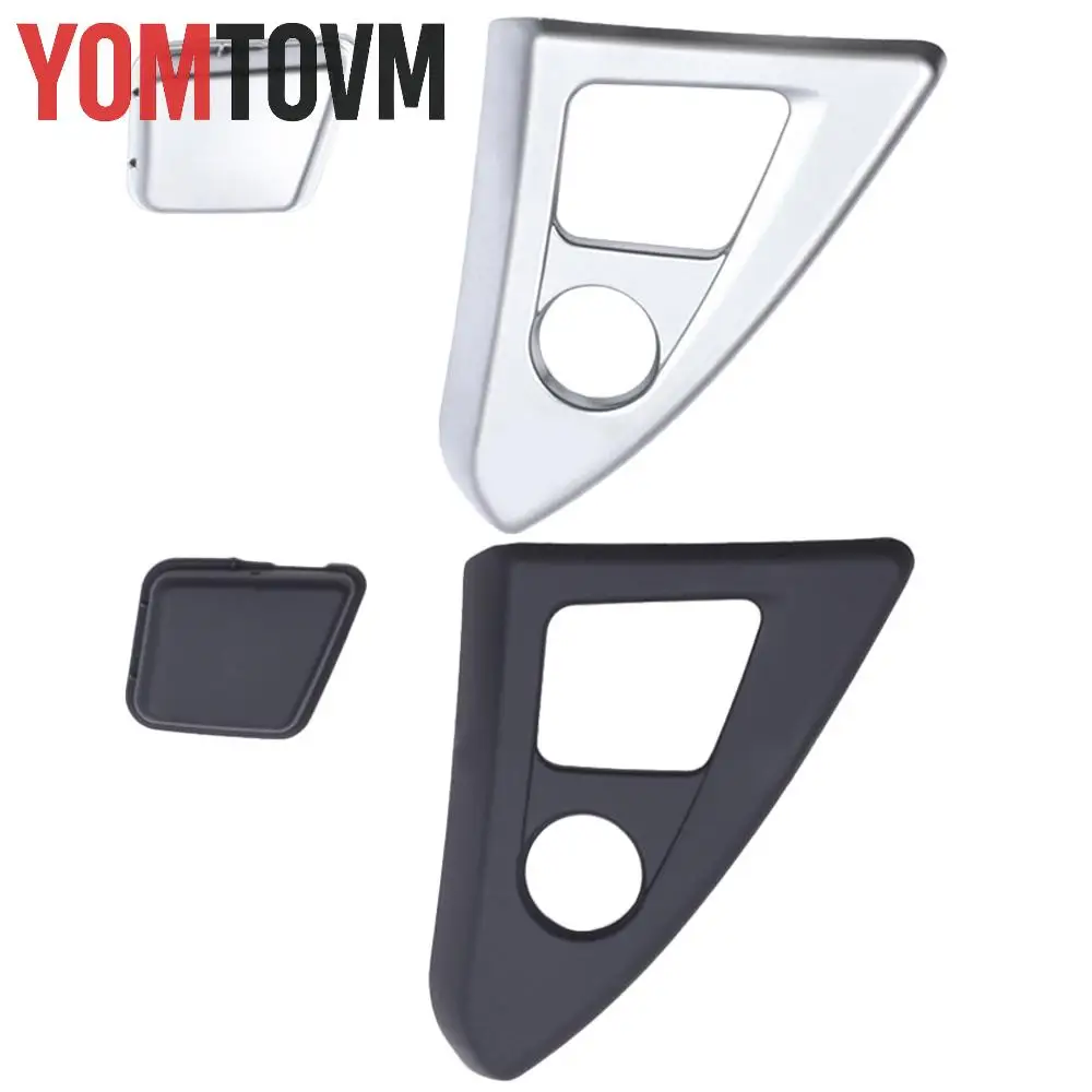 

2 шт., подлокотник центральной консоли с левым рулем, кнопка блокировки, накладка для BMW 5 серии F10 F18 2011-2013, серебристый, черный