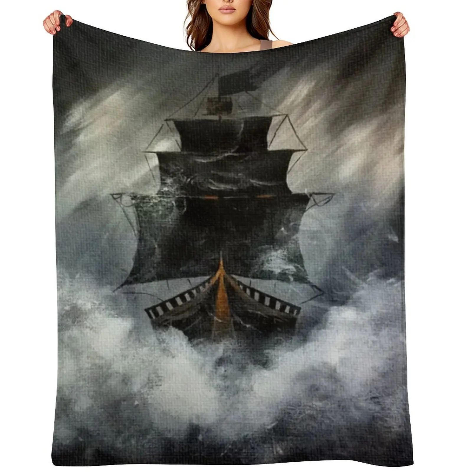 Pirate Ship Throw Blanket Blankets Sofas Of Decoration Flannel Quilt warm for winter Summer Beddings Nap Blankets