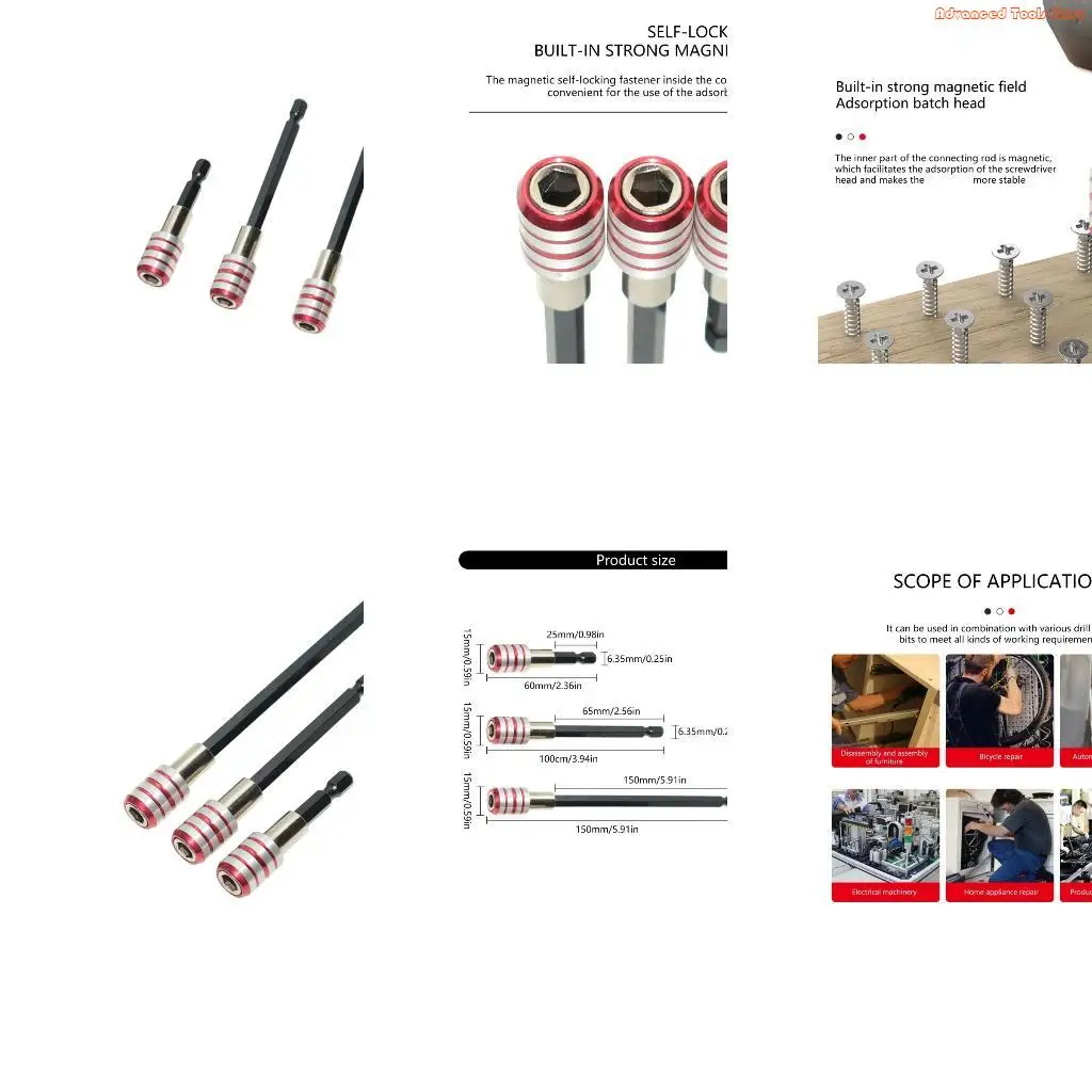 Handle magnétique 1/4 pouce