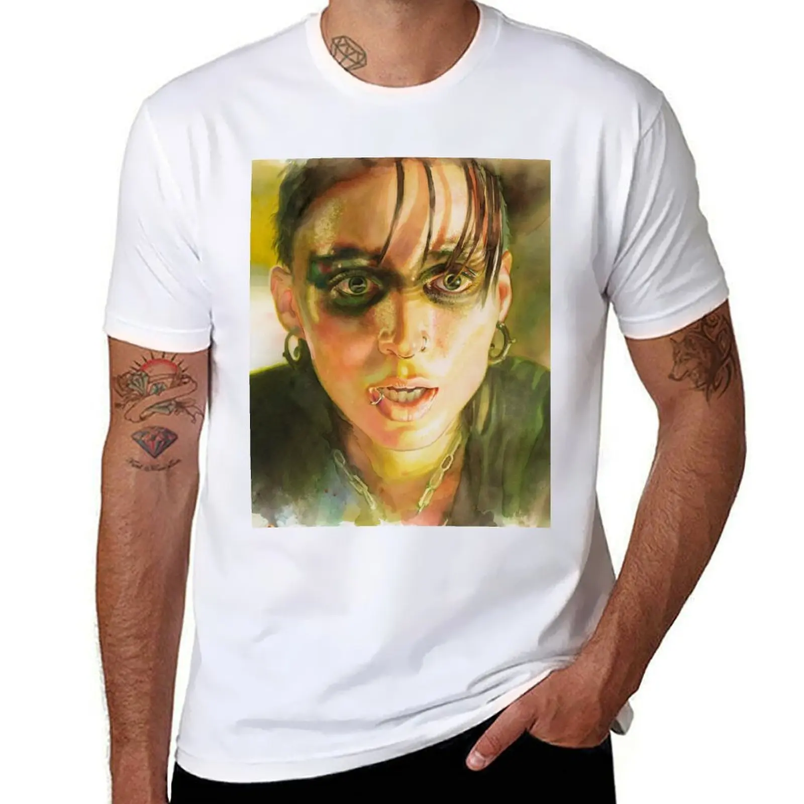 

Lisbeth Salander, The Girl with the Dragon Tattoo T-Shirt graphic t shirts for man t shirts for man graphic funny T-Shirt
