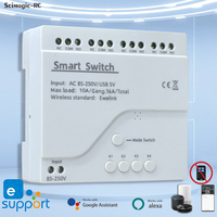 eWelink Wifi 1 2 4 Gang Switch Relay Module USB 5V DC 12v 24v 110v 220v 230v Dry Contact 4CH Din Rail Controller Home Automation