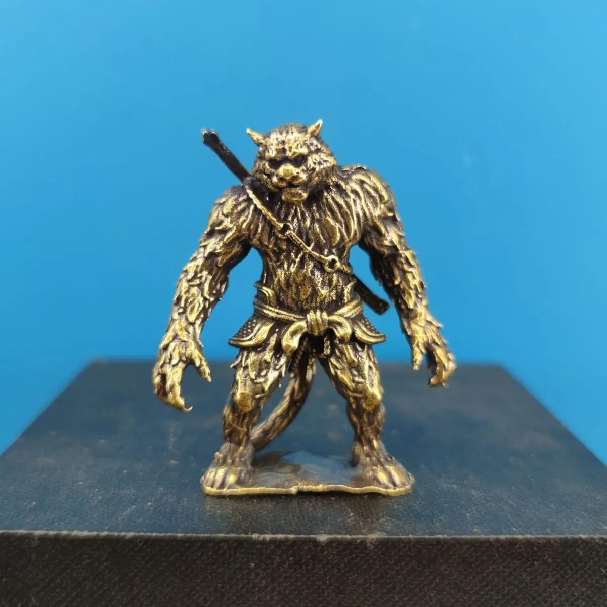 

Fine Brass Demon King Tiger Vanguard Action Ornament