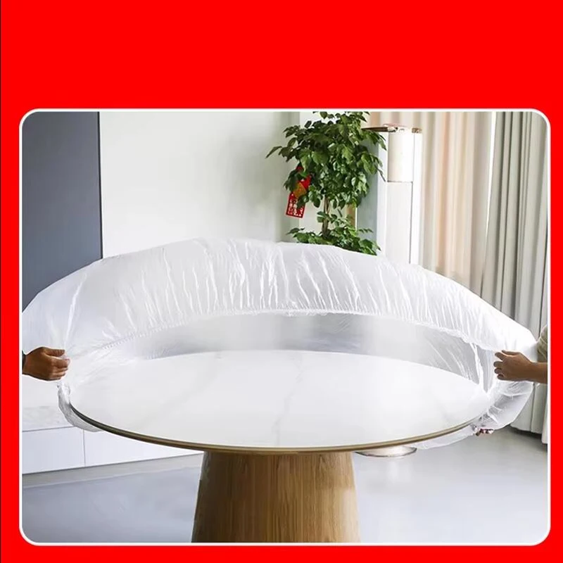 10 Pieces/Lot Thicken Disposable Dining Table Cloth Family Gathering Waterproof Oil-resistant Transparent Dining Table Cloth