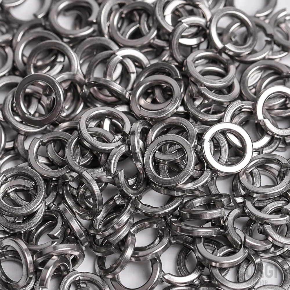 420-1000 Metric Spring Lock Washers Assortment Kit M2 M2.5 M3 M4 M5 M6 M8 M10 M12 304 Stainless Steel and 8.8 Black Carbon Steel