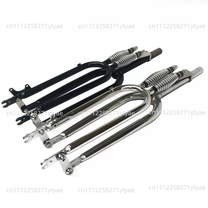 700C28 Inch 28.6 Toothless Retro Indian Double Spring Shock-absorbing Front Fork
