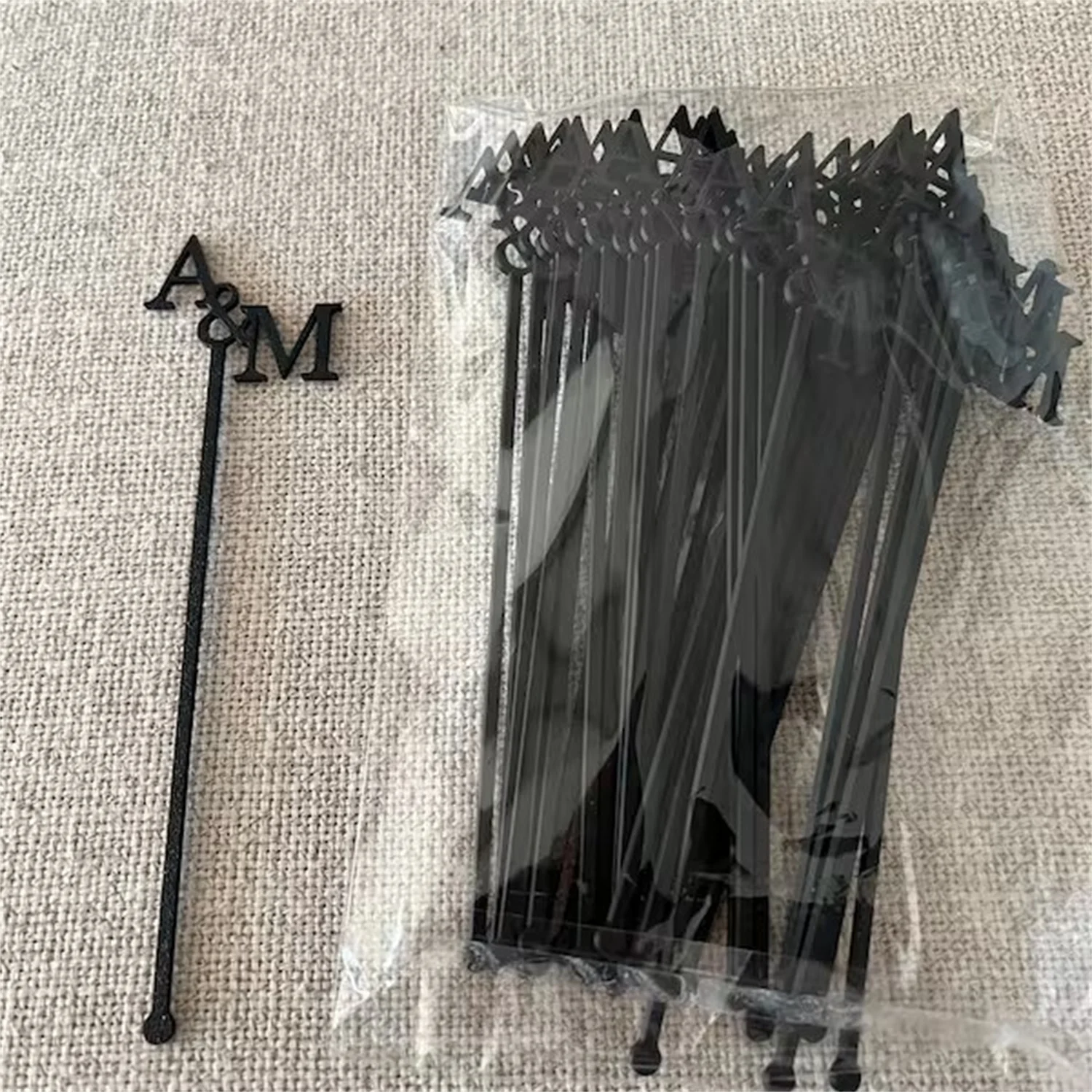 تخصيص الزفاف كوكتيل النمامون إلكتروني قطع كوكتيل أفرط العصي ديكور للطاولات شخصية الاكريليك حزب شرب النمامون