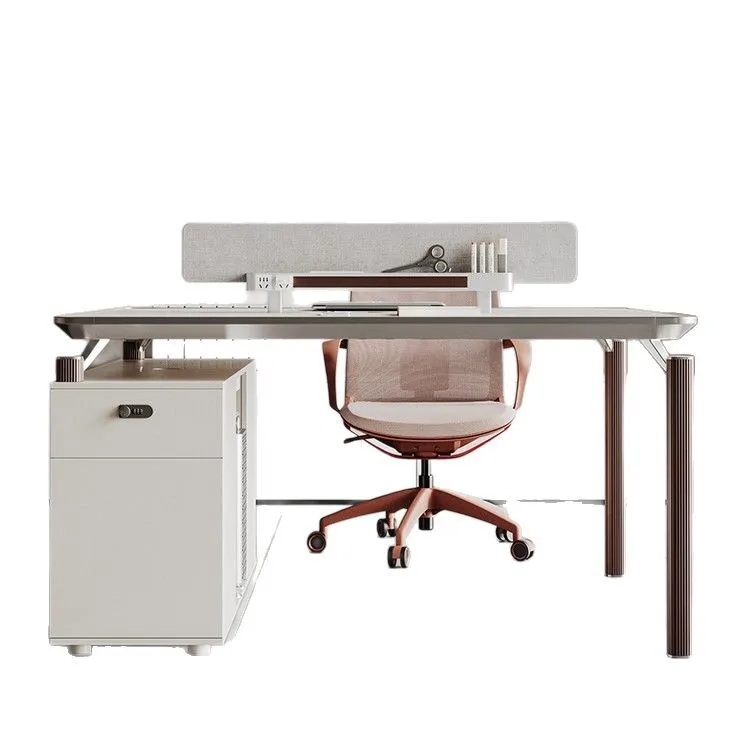 Four-person office desk and chair combination office building staff creative booth simple modern 4-person desk