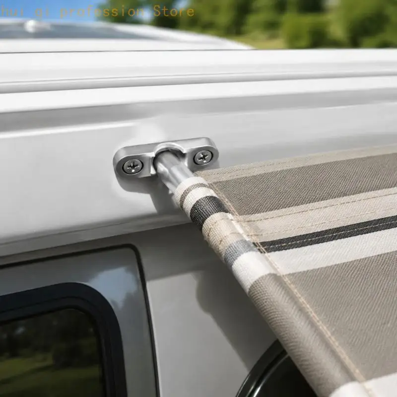Wohnmobil-Schattenvorhang-Halterung, Clip, Wandösen für Markisen-Hardware, Edelstahl-Zelt-Markisen-Ösen H8WE – Detail 2