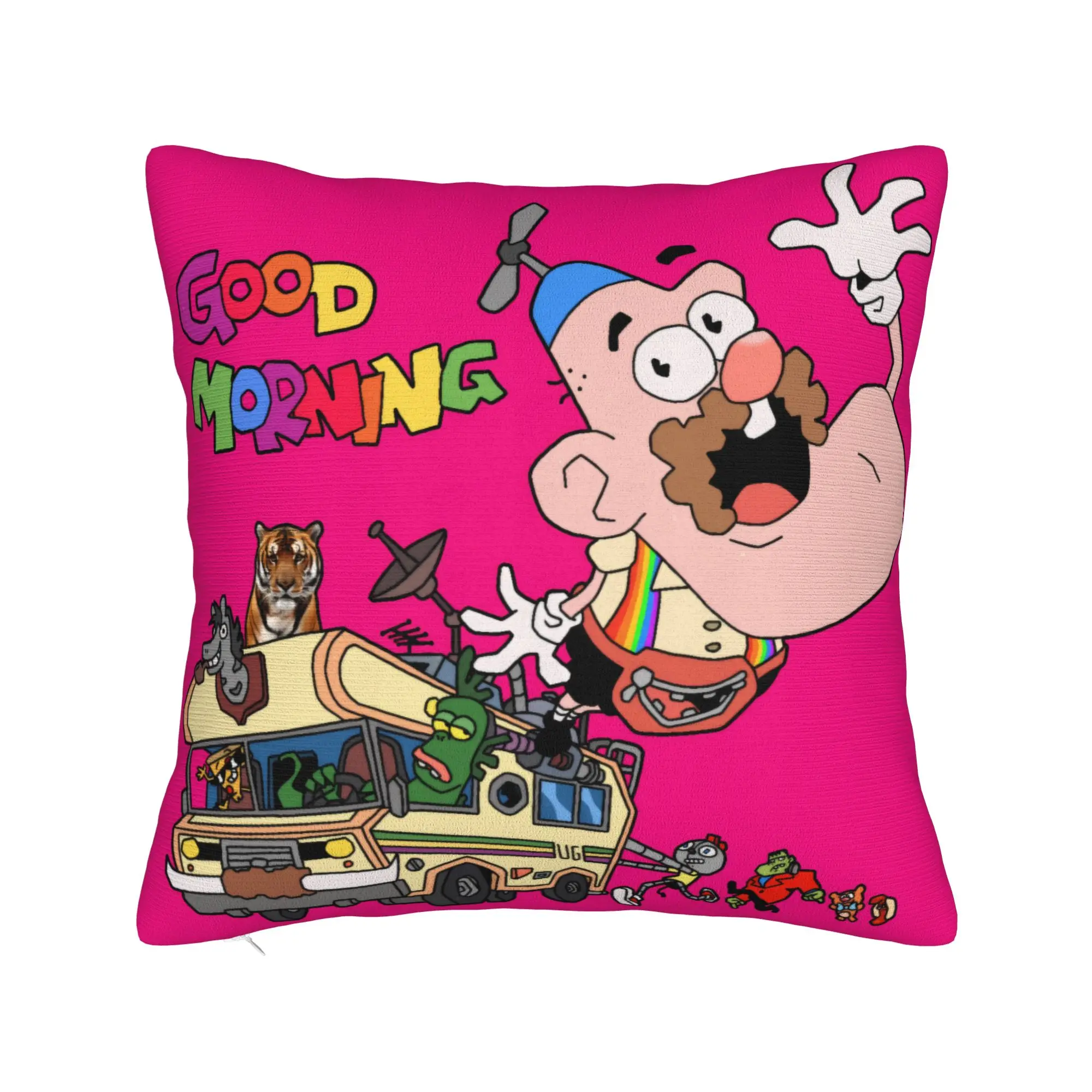 Uncle Grandpa Pillow Case  Soft Pillow Cover For Sofa Home Decoration Vintage Pillowcases