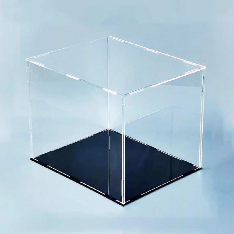 

Clear Acrylic Display Case for Collectibles, Assemble Acrylic Box Protection Showcase for Action Figures, Models Organizing