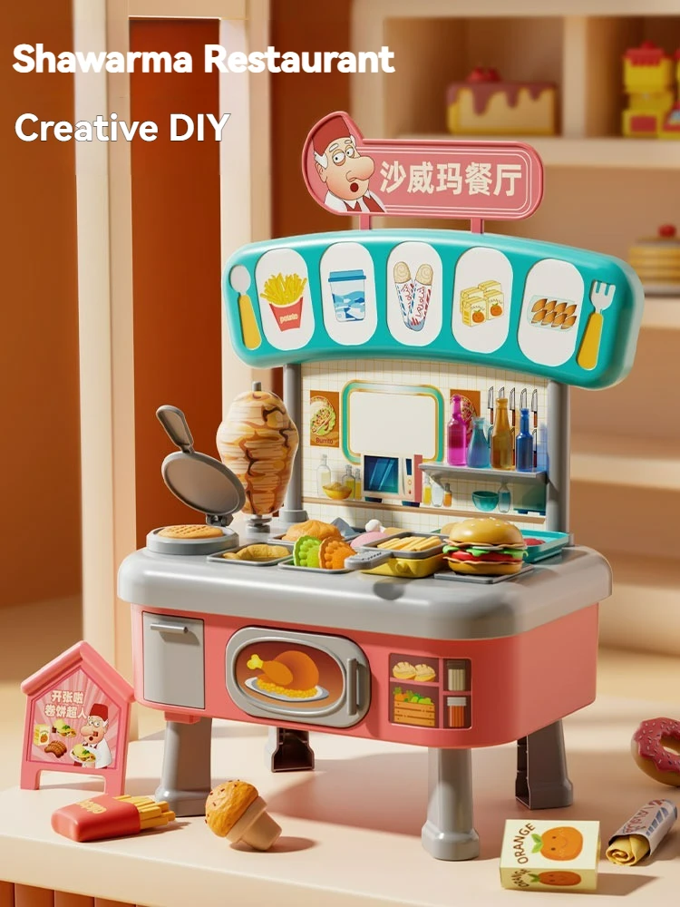 mini-bancone-da-cucina-set-da-gioco-fai-da-te-simulato-cucina-cibo-stoviglie-casa-da-gioco-gioco-di-ruolo-gioco-di-finzione-giocattolo-regalo-kid-boy-bambini