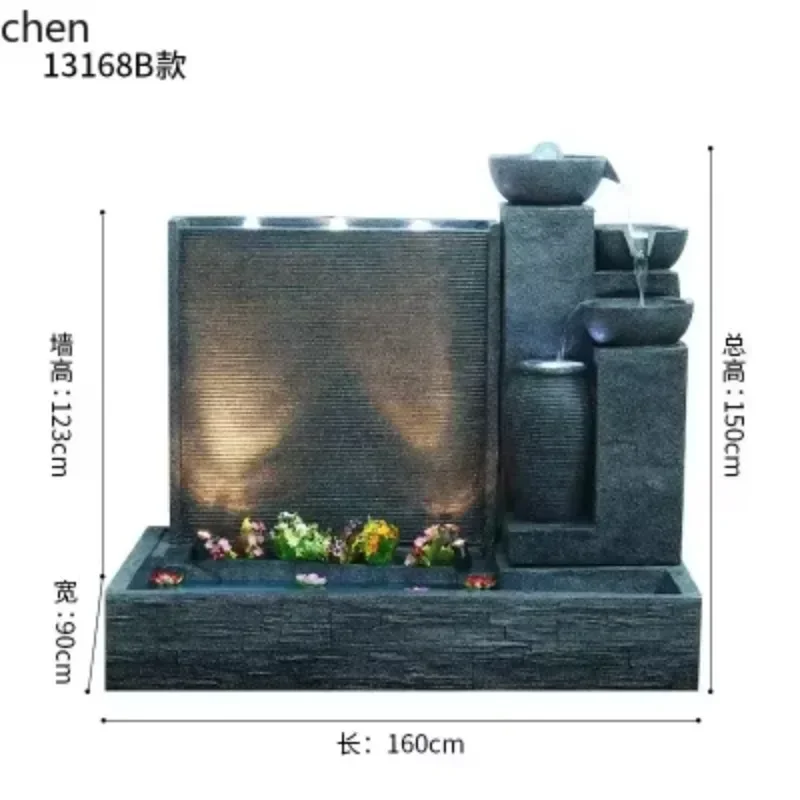 BJ-16 Rockery Curtain Wall Water Wall Wealth-Attracting Villa Courtyard Fish Pond Landscaping Decorative Ornament