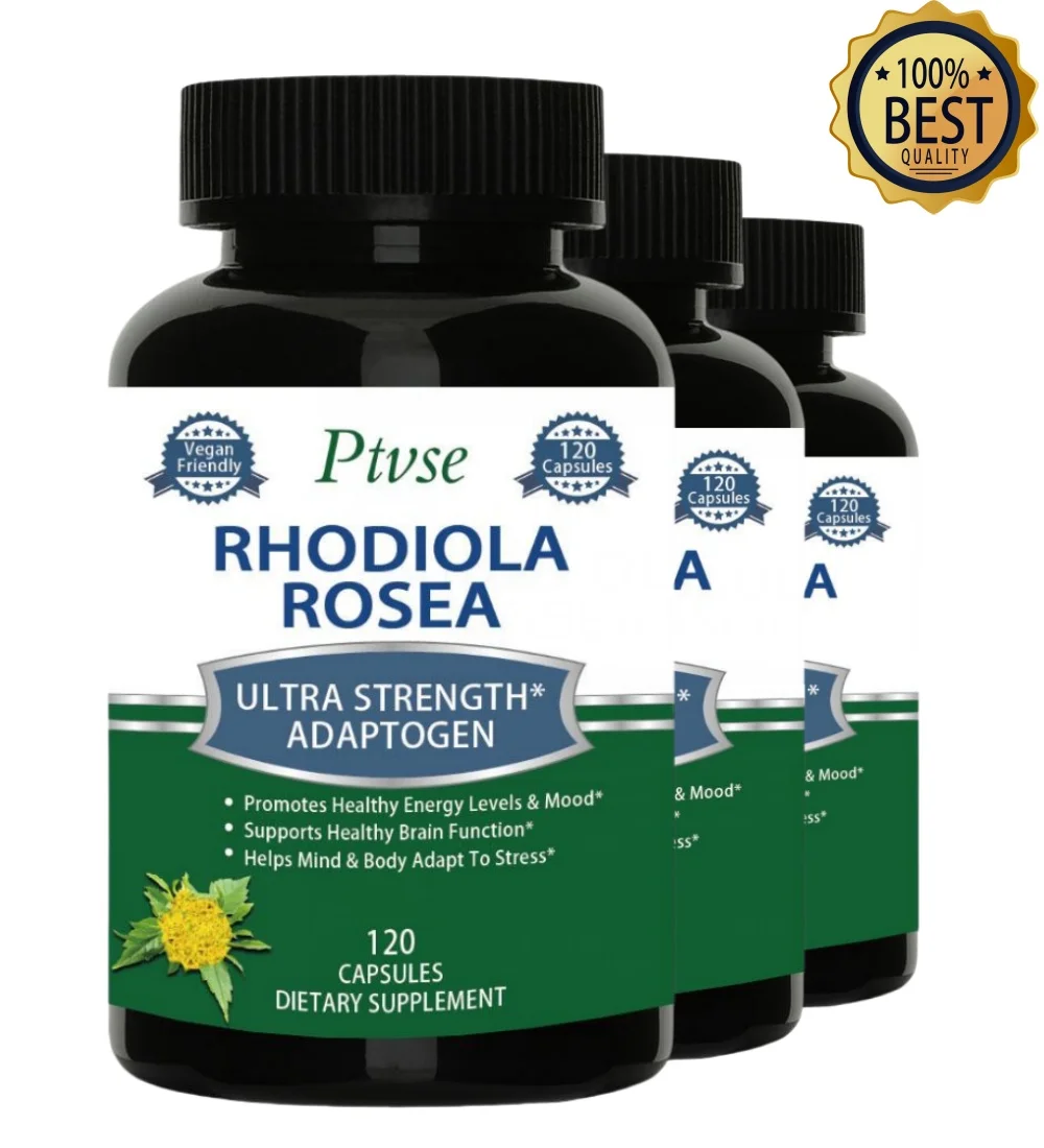 

Ptvse Rhodiola Rosea и добавка черного перца-помогает снять стресс, улучшить настроение, фокус и энергию