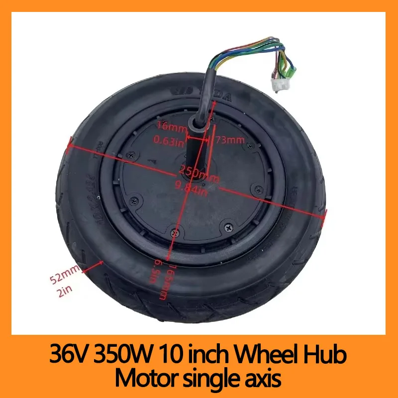 

36V 350W 10 inch Wheel Hub Motor single axis 10X2.125 Balance Bike Twisted Bike Brushless Motor
