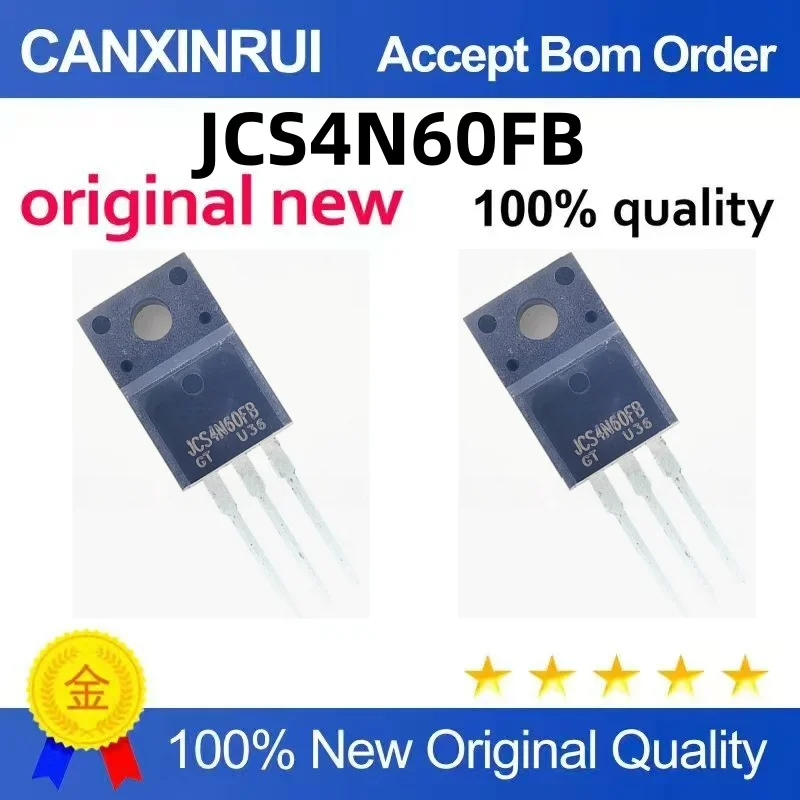 (10-300piezas)The new JCS4N60FB 4A600V TO-220F FET spot chip IC starts with a start