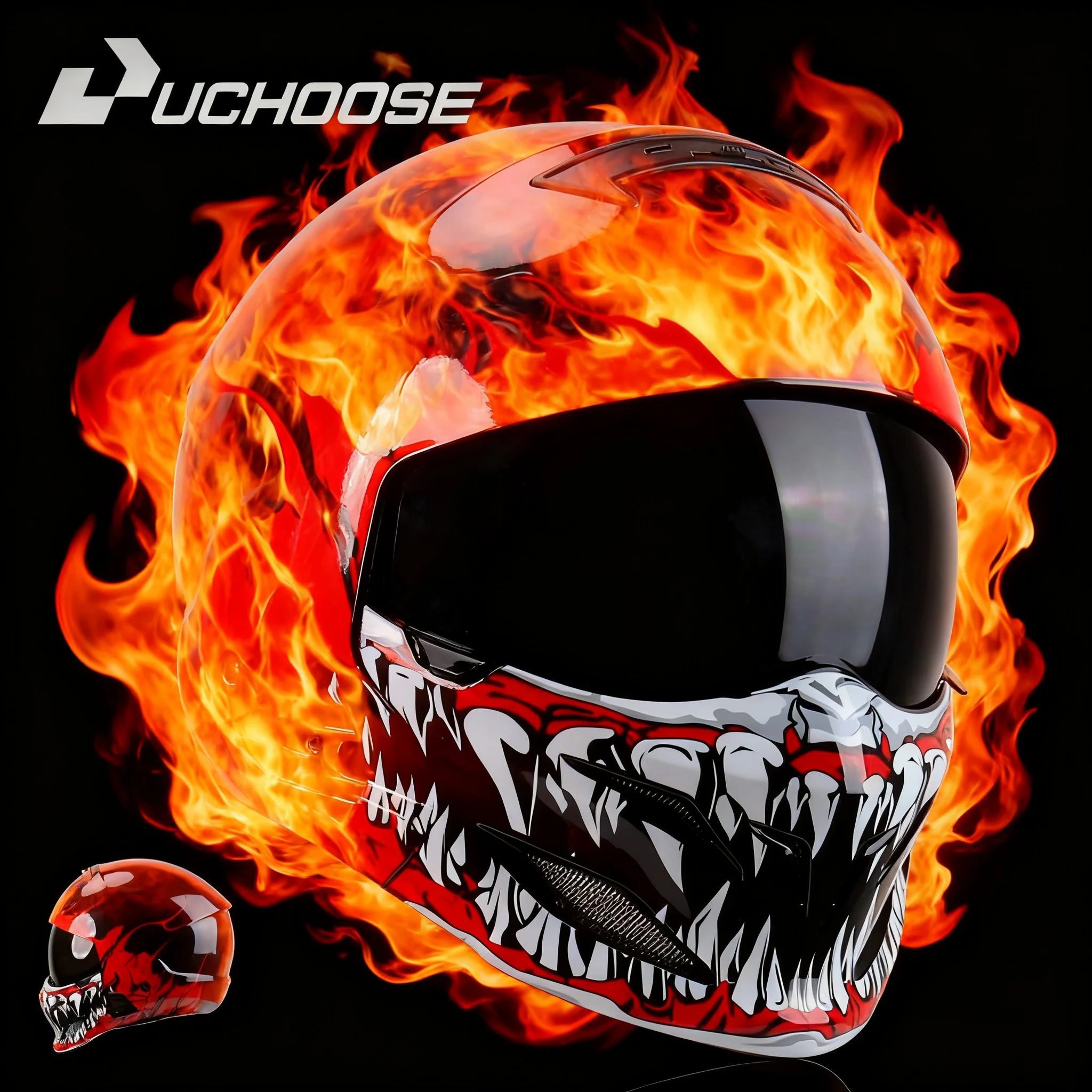 

2025 New Scorpion Helmet Retro Motorcycle Cascos Moto Locomotive Personality Multi-purpose Combination Helmet Half Helmet