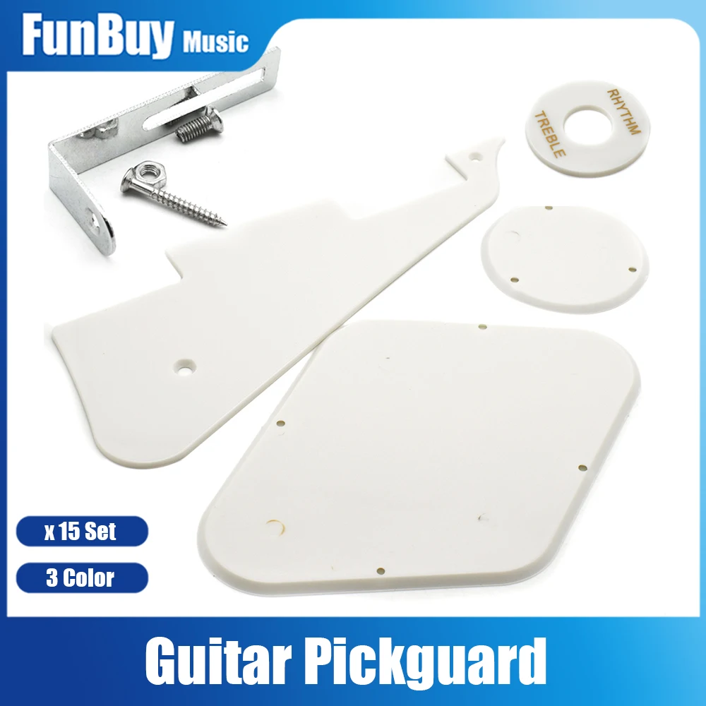 15set Electric Guitar Pickguard Plate Cavity Switch Cover with Bracket Electric Guitar Parts